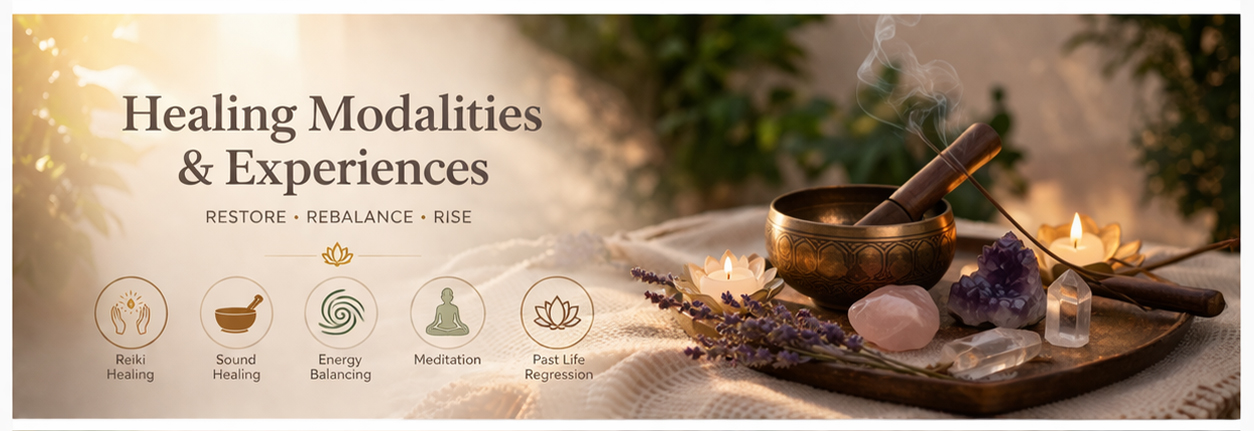 Healing modalities and energy healing session